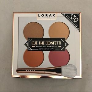 Lorac Cue the Confetti Highlighter and Blush Palette